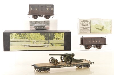 Lot 313 - LNWR and LSWR Kitbuilt O Gauge Finescale Goods Wagons (3)