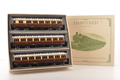 Lot 374 - Darstaed Modern issue 0 Gauge GWR Clerestory roof Passenger coaches