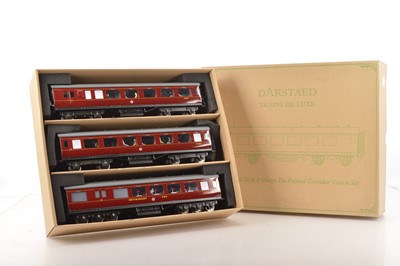 Lot 377 - Darstaed Modern issue 0 Gauge BR (Ex LMS period II) set B Coaches