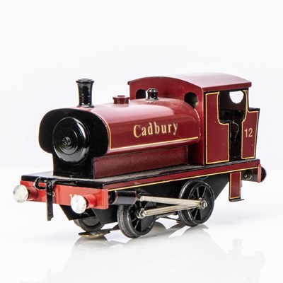 Lot 420 - Highfield Models 0 Gauge  0-4-0 Industrial Saddle tank Loco lined Red 'CADBURY'S' to the tank sides