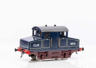 Lot 422 - Highfield Models 0 Gauge 0-4-0 Steeple cab style Loco CLR (Central London Railway) Lined blue