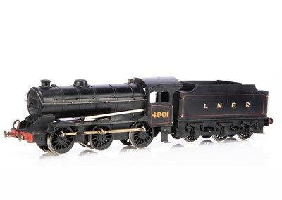 Lot 424 - Bonds or similar Brass built 0 Gauge 0-6-0 Loco & Tender LNER lined black class J39