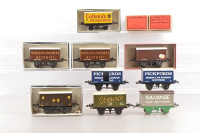 Lot 446 - Taylor/Horton Hornby 0 Gauge style Private owner and other Goods wagons