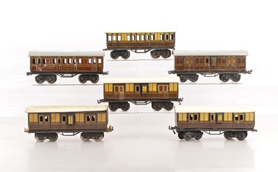 Lot 456 - Bing 0 Gauge group of Shortie coaches