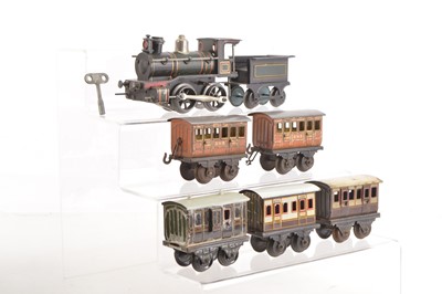 Lot 463 - Bing 0 Gauge Locomotives and Passenger rolling stock