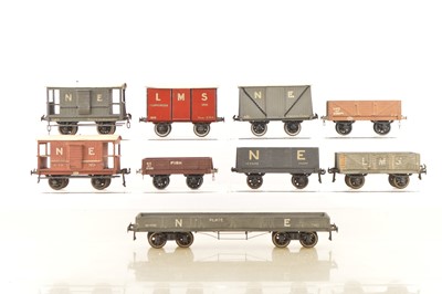 Lot 470 - Milbro (Mills Bros) and similar group of 0 Gauge Goods Wagons