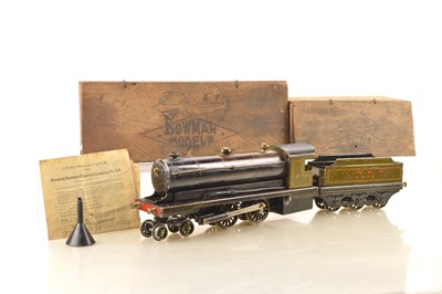 Lot 496 - Bowman 0 Gauge Ref: 234 4-4-0 Loco & Tender LNER green