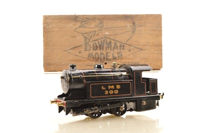 Lot 497 - Bowman 0 Gauge Ref: 300 0-4-0 Loco & Tender LMS Lined black