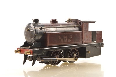 Lot 498 - Bowman 0 Gauge Ref: 265 0-4-0 Loco & Tender LMS Lined Marron