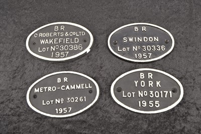 Lot 527 - Cast Iron Coach Plates(4)