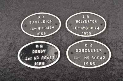 Lot 528 - Cast Iron and Alloy Coach Plates(4)