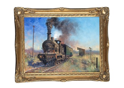 Lot 546 - Oil on Board Entitled The Last Summer on the East Kent Railway 1948 By Barrie A F Clark