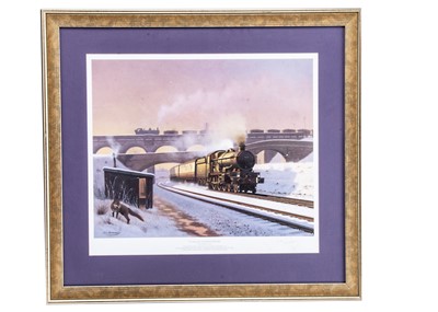 Lot 552 - Two Eric Bottomley Signed Prints of Steam Locomotives