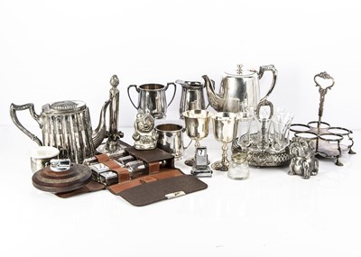 Lot 492 - Two boxes of silver plated items and more