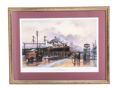 Lot 554 - Two Signed Prints of Steam Locomotives Eric Bottomley and David Shepherd