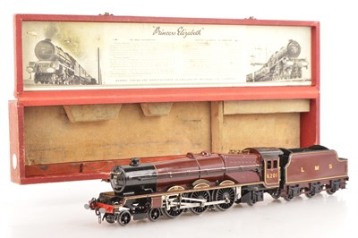 Lot 574 - Hornby 0 Gauge 4-6-2 Loco & Tender LMS 'Princess Elizabeth'