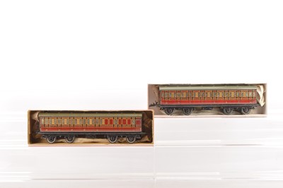 Lot 586 - Hornby 0 Gauge pair of LMS Passenger coaches