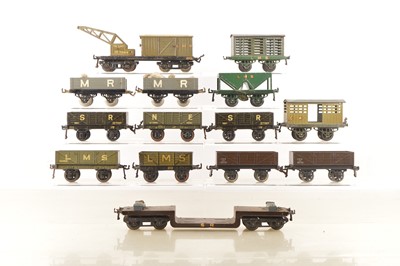 Lot 612 - Hornby/Bassett Lowke/Bing 0 Gauge mixed group of rolling stock