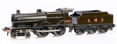 Lot 616 - Bassett lowke 0 Gauge 4-4-0 Loco & Tender LMS lined Brown 'Compound'