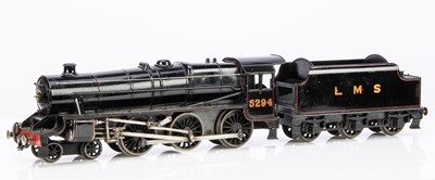 Lot 628 - Bassett lowke 0 Gauge 4-6-0 Loco & Tender LMS lined black class 'Black 5'