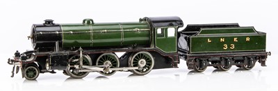 Lot 635 - Bassett lowke 0 Gauge 2-6-0 Loco & Tender lined green 'Mogul'