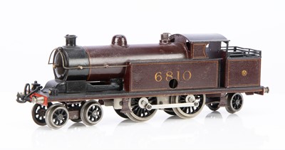 Lot 636 - Bing/Bassett Lowke  0 Gauge 4-4-2 Tank Loco LMS lined maroon