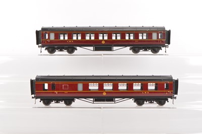 Lot 655 - Exley 0 Gauge pair of K5 LMS Coaches