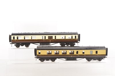 Lot 656 - Exley 0 Gauge pair of K5/K6 GWR Coaches