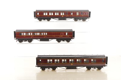 Lot 668 - Exley 0 Gauge trio of LMS Passenger coaches