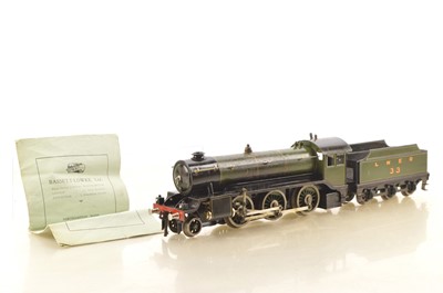 Lot 672 - Bassett Lowke 0 Gauge 2-6-0 Loco & Tender LNER lined green 'Mogul', live steam