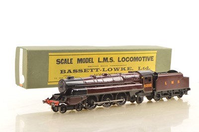 Lot 674 - Bassett Lowke Style (Keith Murray) 0 Gauge 4-6-2 Loco & Tender LMS Princess Royal class 'Turbomotive', 3-rail electric