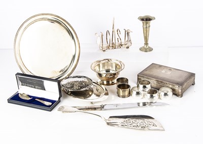 Lot 503 - A group of silver and silver plated items