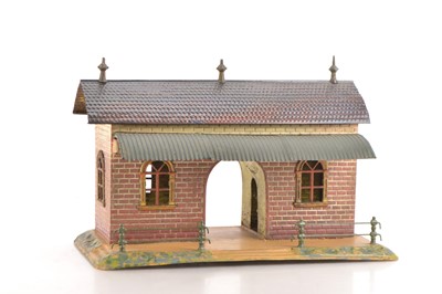 Lot 696 - Bing Gauge 1 hand painted early Station