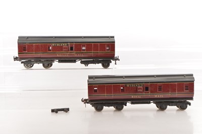 Lot 697 - Marklin Gauge 1 pair of Midland railway Full brake coaches