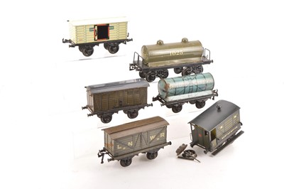 Lot 700 - Bing Gauge 1 English and continental outline goods rolling stock