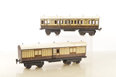 Lot 719 - Marklin pair of Gauge 1 LNWR Passenger coaches