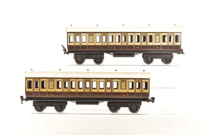 Lot 720 - Marklin pair of Gauge 1 LNWR Passenger coaches