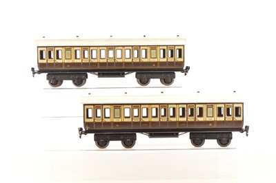 Lot 721 - Marklin pair of Gauge 1 LNWR Passenger coaches