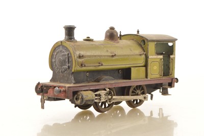 Lot 746 - Carette Gauge 1 0-4-0 Peckett Tank Loco LSWR lined green No.101, Clockwork