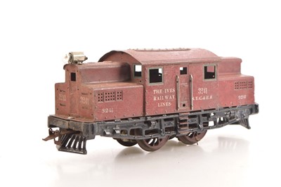 Lot 752 - Ives Standard Gauge (2 1/8 inch) 0-4-0 Diesel style Locomotive HYC&HR