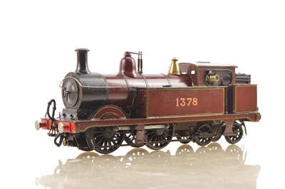 Lot 756 - Scratch built Gauge 1 0-4-4 LMS lined maroon class 1P (Ex MR) Tank Loco, meths fired live steam