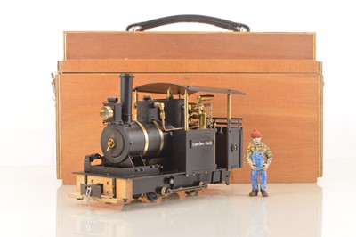 Lot 762 - Regner G Gauge 16mm Scale Narrow Gauge (32mm running on 0 Gauge track), Gauge adjustable "Lumber Jack"