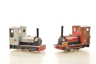 Lot 776 - Two G scale 0 Gauge (non-convertible) Hunslet 0-4-0ST Locomotives (2)