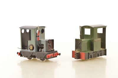 Lot 779 - Two G scale 0 Gauge (non-convertible) 0-4-0 small i/c (internal combustion) Locomotives (2)