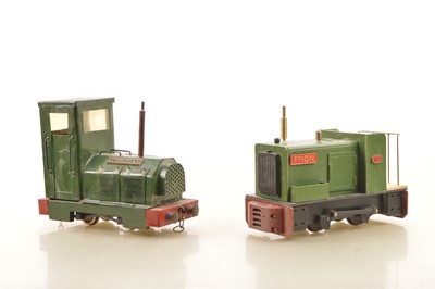 Lot 780 - Two G scale 0 Gauge (non-convertible) 0-4-0 medium i/c Locomotives (2)