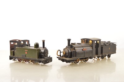 Lot 782 - Two G scale 0 Gauge (non-convertible) battery-powered steam Locomotives (2)