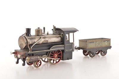 Lot 796 - Carette or similar Gauge 2 storkleg style 2-2-0 Loco (note Loco only)