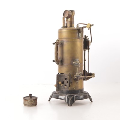 Lot 810 - A vertical Steam boiler mounted on a base