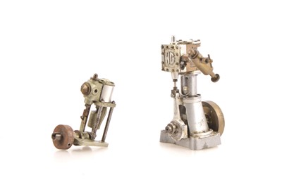 Lot 812 - A pair of small Vertical Steam engines