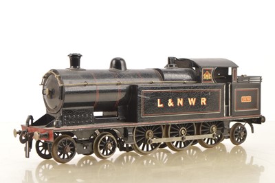 Lot 829 - Bing gauge 2 4-6-2 LNWR lined black 'Bowen Cooke' Tank Loco, Clockwork